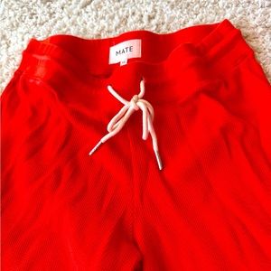 Mate cotton waffle pants